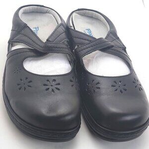 PAMIR Women's Mary Jane Clogs and Mules Leather Shoes with Arch Support -Size 10
